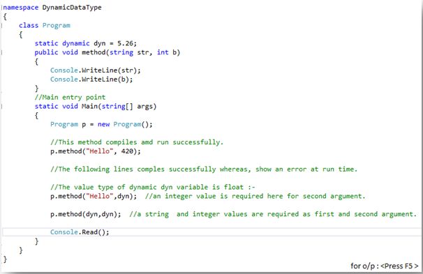 Dynamic Data Type Class